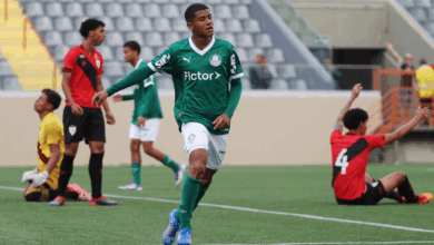 Atlético-GO toma chocolate do Palmeiras e segue na lanterna do Brasileirão sub-17